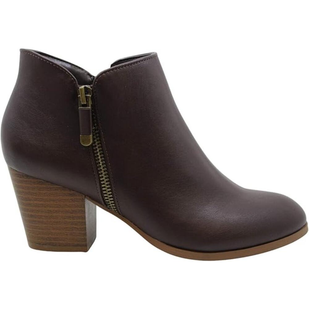 Style & Co Masrina Women's Brown Closed Toe Ankle Bootie 7W New - Picture 2 of 6